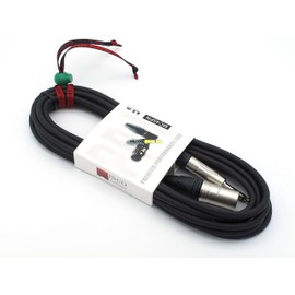 X-LEAD MC45PN045BK PLATINUM series, Very Quality Microphone cable - XLR to Jack - Balanced - Original Neutrik connectors - (4,5 m, black) - MADE IN ITALY by INCO