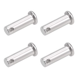 sourcing map Single Hole Fork Bolts Flat Head 304 Stainless Steel Connection Hinge Bolt 10 mm x 30 mm Pack of 4