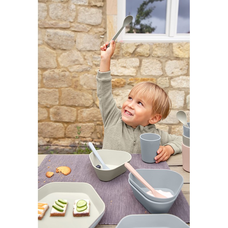 LÄSSIG Children's Bowl without Melamine, BPA-Free, Made from Biocomposite/Bowl Geo,