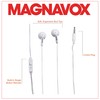 Magnavox MHP4820M-WH - Auriculares estéreo de Silicona con micrófono (3,5