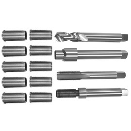 JMSMSH M12*1.25 Metric Thread Repair kit,10 28.2MM Stainless Steel Inserts