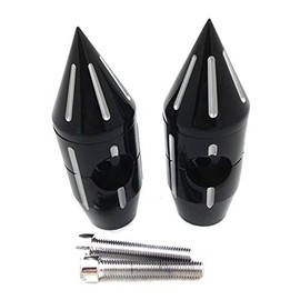 SMT-1" SPIKE CUSTOM 2" RISE BLACK BILLET HANDLEBAR RISERS Compatible With HARLEY-DAVIDSON CHOPPER [B00V2ZJIF0]