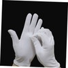 Vaguelly 12 Pairs White Cotton Gloves for Men Moisturizing Overnight