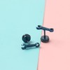 Ximimark 5 pcs Hip Hop Style Stainless Steel Stud Earrings