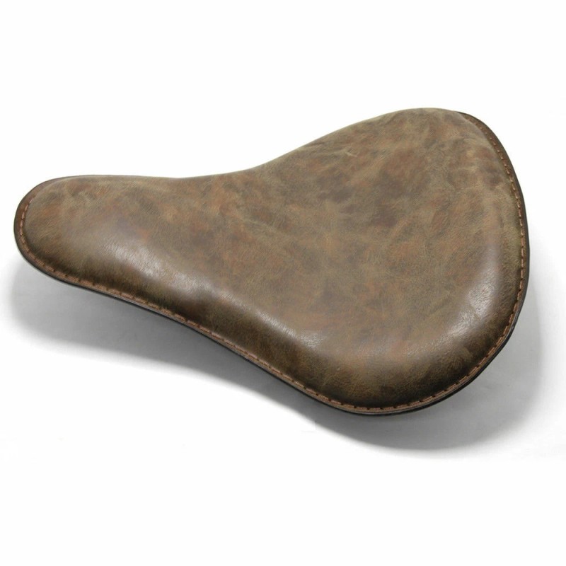 JMTBNO Aged Brown Motorcycle Large Solo Seat For Honda Shadow