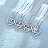 YL Mama Necklace 925 Sterling Silver Cut 12 Birthstones Cubic