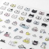 Midori 82685006 82686006 Notebook Sticker Emoji Cat Pattern + Bear
