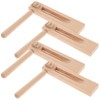 ibasenice Traditional Sporting Celebrations Instrument - 4pc Wooden Ratchet Noise