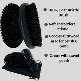 Leaf Aura Beard Brush And Comb