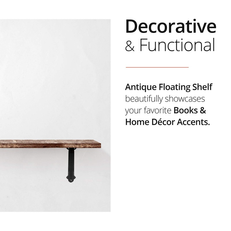 NACH Decorative Shelf Brackets, 2 Pack of 9.1 x 1.5