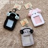 Cat Photocard Holder with Clear Window - Plush Kitten Badge