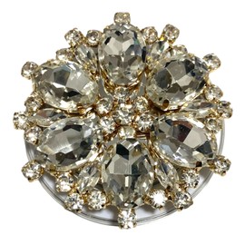 Bijou Motif Glitter Smartphone Grip Magnetic Suction Magnet Korean Grip Tock Gorgeous Rhinestone Luxury Simple Cute Smartphone Stand GRIPTOK Drop Prevention Custom Pair Women's (A)