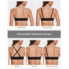 Deyllo Women's Full Coverage Strapless Bra Underwire Lightly Padded Bras