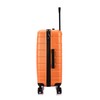 InUSA Trend Plastic 4-Wheel Spinner Luggage, Orange (IUTRE00M-ORA)