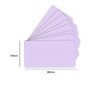 Leliafleury 100Pcs Blank Business Cards Purple Message Cards Blank Flash