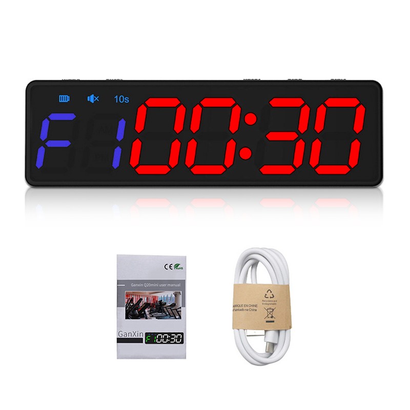 Mini Gym Timer Rechargeable Stopwatch Portable Countdown/up Clock with Magnetic