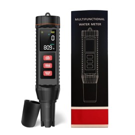 alouweekuky pH Meter Pool 7 in 1 - Digital pH Tester Pool for ORP TDS Salt EC Tester for Aquarium, Hydroponics, Salt Water Pool, Whirlpool