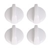 Walmine 4 Pack WB03T10282 Stove Range Top Burner Knob Replacement