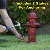LULIND - Dog Fire Hydrant Garden Statue with 2 Stakes,