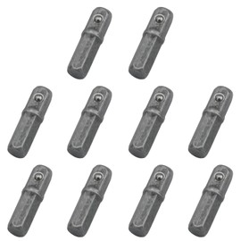 ZZHXSM 10PCS Hexagonal Shank to Square Head Sleeve Adaptor 1/4 inch Impact Socket Extension Adaptor Adapter Set For Drill Driver Sleeve Driver Electric Drill Air Drill Screwdriver