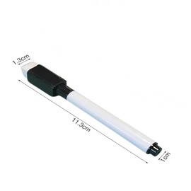 Mirhua Extra Fine Magnetic Pen Whiteboard for Home Office School Portable Multi-Color Whiteboard Compatible with Plastic (Black 12pcs)