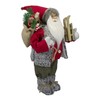 Northlight 18" Standing Santa Christmas Figure Carrying Presents and a