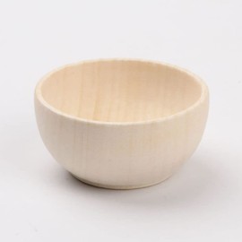 Kisangel 5 Pcs Wooden Bowl Pinch Bowls Wooden Sorting Bowls Wood Condiment Bowls Ingredient Bowls Mini Wood Bowls Tiny Bowls Micro Toys Wood Bowls for DIY