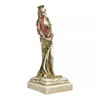 Goddess Fortune Tyche Luck Fortuna Hard Plaster Statue Sculpture 8.65