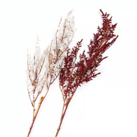 Unbranded Set of 4 Flocked Artificial Twig Floral Sprays in Assorted Colors