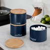 EHC Tea, Coffee, Sugar, Canister Set, Set of 3 Stackable