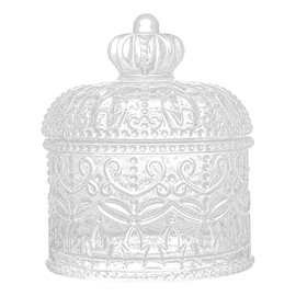 Large Body Powder Puffs and Containers, Crystal Clear Powder Container with Soft Power Puffs