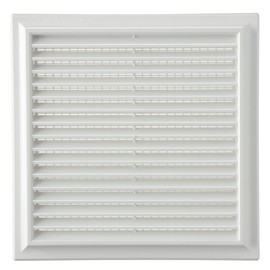 La Ventilazione White Plastic Square Pull On Air Vent Grille 240mm x 240mm G15R2424B