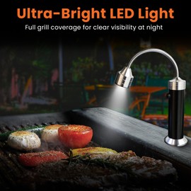 Griddle Buddy Night Chef Magnetic Grill Light for Outdoor Cooking – Ultra-Bright LED Lamp with Flexible 360° Gooseneck & Waterproof Build, Perfect for BBQ, Home Projects, Workshop and Camping