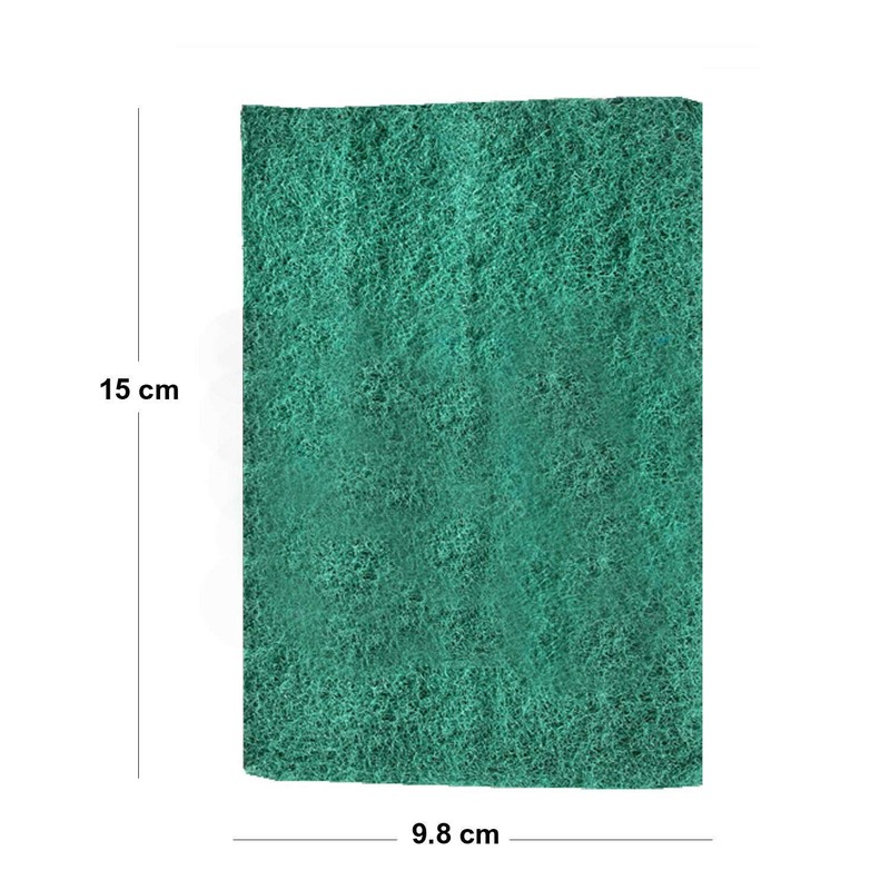 16 Coloured Scouring Pads | 2 Packs of 8 Sponges