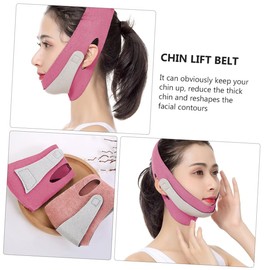 SAFIGLE Shaped Face Lifting Strap for Double Chin Reduction Bandage for Facial Contouring Supports Skin Tightening Convenient for Younger Appearance