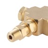 Sensor Adapter Distributor Oil Pressure Temperature Connector 1/8in‑27 NPT 1/4in‑18