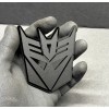 UsaStandard 2x Decepticon Transformer Mask Car Fender Badge Emblem Matte