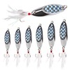 6pcs Fishing Spoon Spinner Lures Metal Jig Spoon Spinner Baits