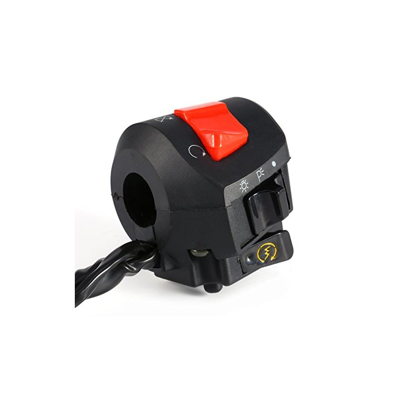 Motorcycle Handlebar Switch, 2PCS Universal 78'' Motorcycle Control Switch Left