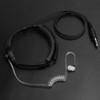 Telescopic Throat Vibration Microphone Earphone Headphone for Walkie Talkie Radio