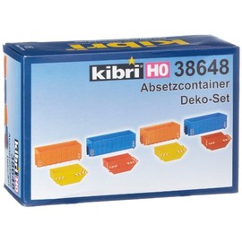 H0 Accessories set skip containers without trailers