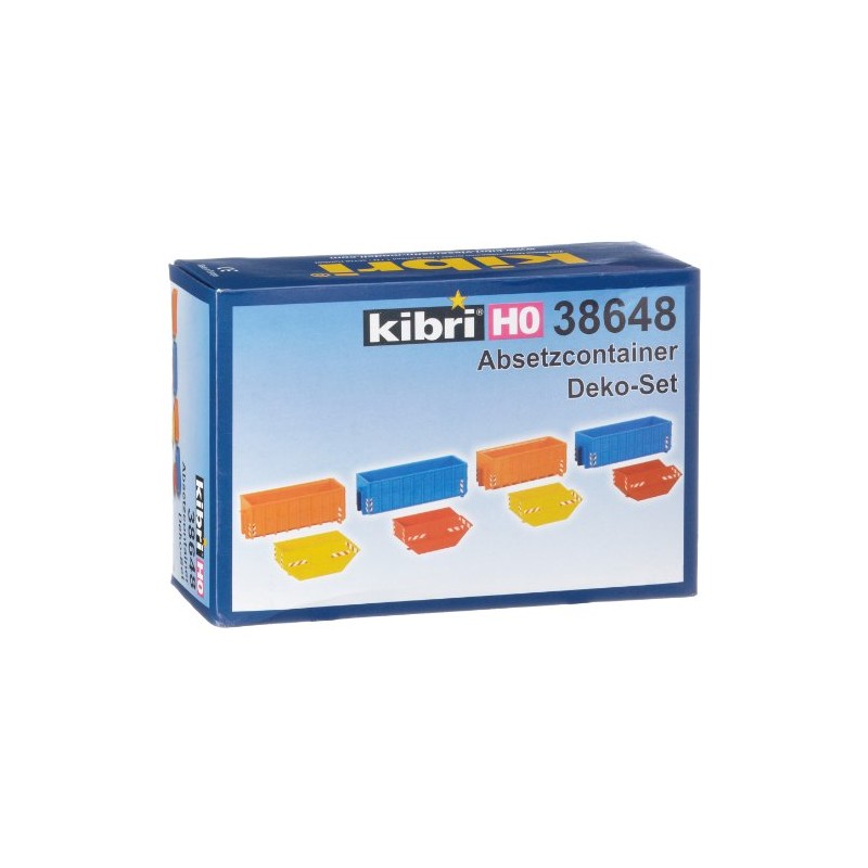 H0 Accessories set skip containers without trailers