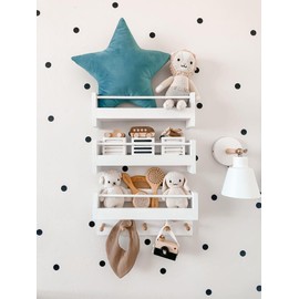 Ullabelle Decorative Pillow, Star Shaped Nursery Pillow, Playroom Décor, Cute Throw Pillows for Cribs, Kids Rooms, and Couch (Blue star)