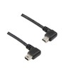 CERRXIAN 9Inch Mini USB Cable Combo Mini USB Right Angle