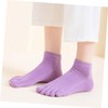 Ipetboom 5sets 4 Pairs Cotton Toe Separate Socks for Women
