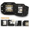 Auxbeam 5Inch LED Pod Lights, 72W Flush Mount Driving Strobe
