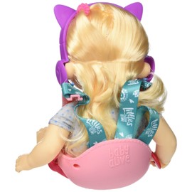 Baby Alive Littles, Carry 'n Go Squad, muñeca de Pelo Rubia pequeña Chloe, Portador de muñecas, Accesorios, Juguete para niños a Partir de 3 años