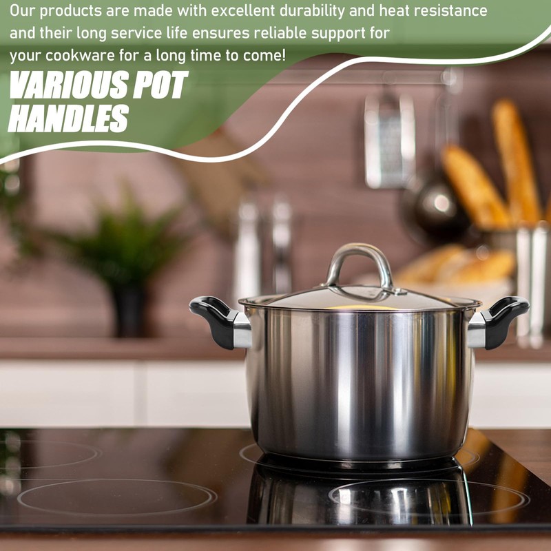 2 Pack Pot Handles Replacement, Universal Pan Handle for Pot