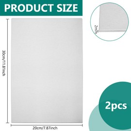 BENECREAT 2 pieces 30 x 20 cm aluminium plate with protective film. 2 mm silver aluminium training sheets for jewellery making, hand stamping and embossing