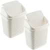 KADAX Rubbish Bin with Swing Lid, Waste Bin with Lid,